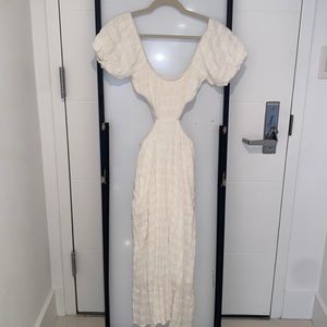 Whit maxi summer dress